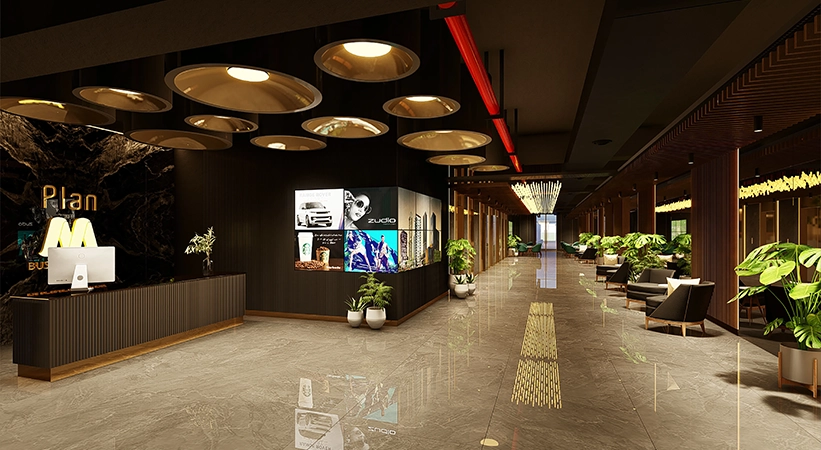 Lobby Space Design for Plan M (A Wing) | Projects | KSA